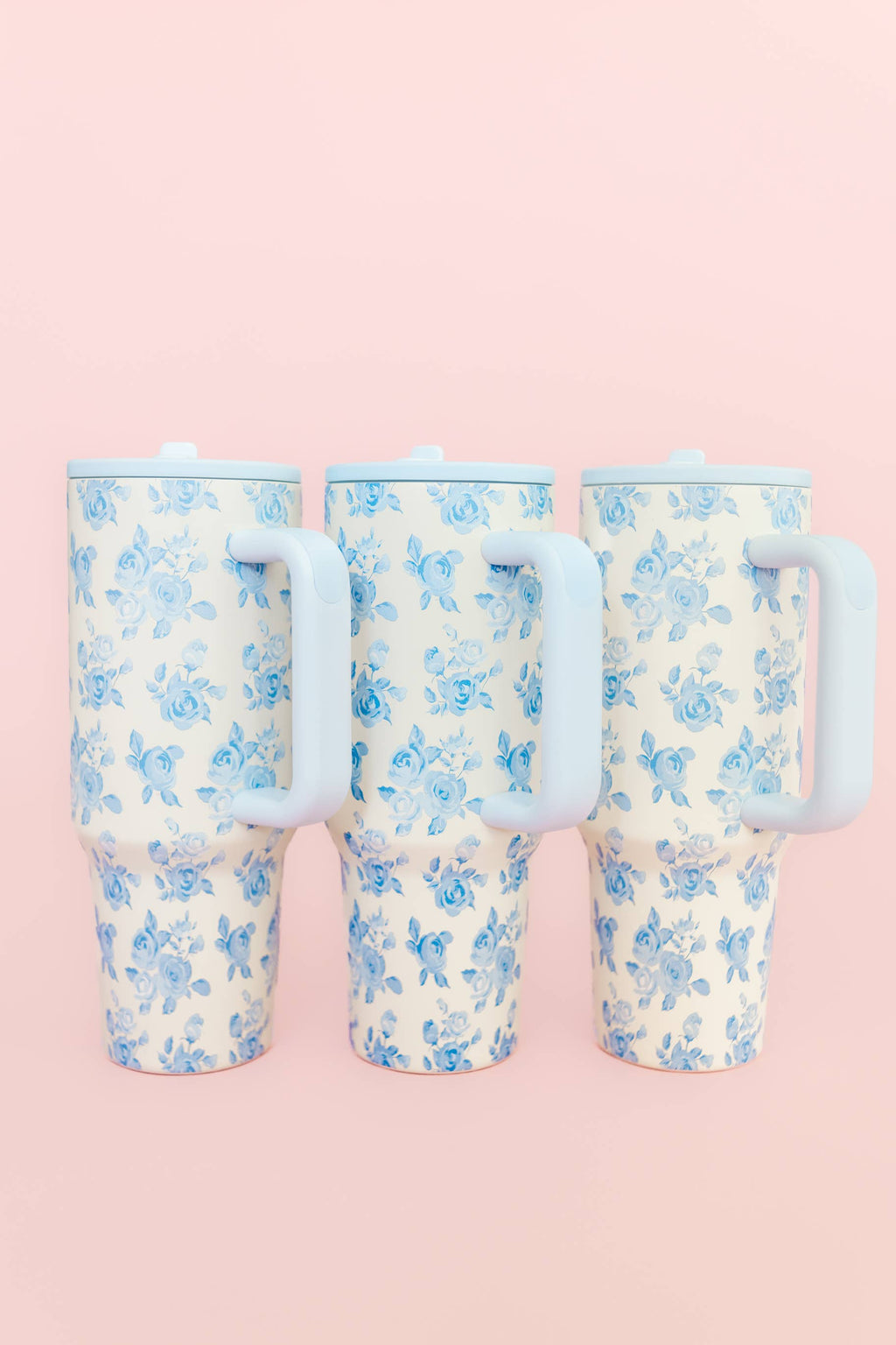 Blue Floral 40oz Tumbler