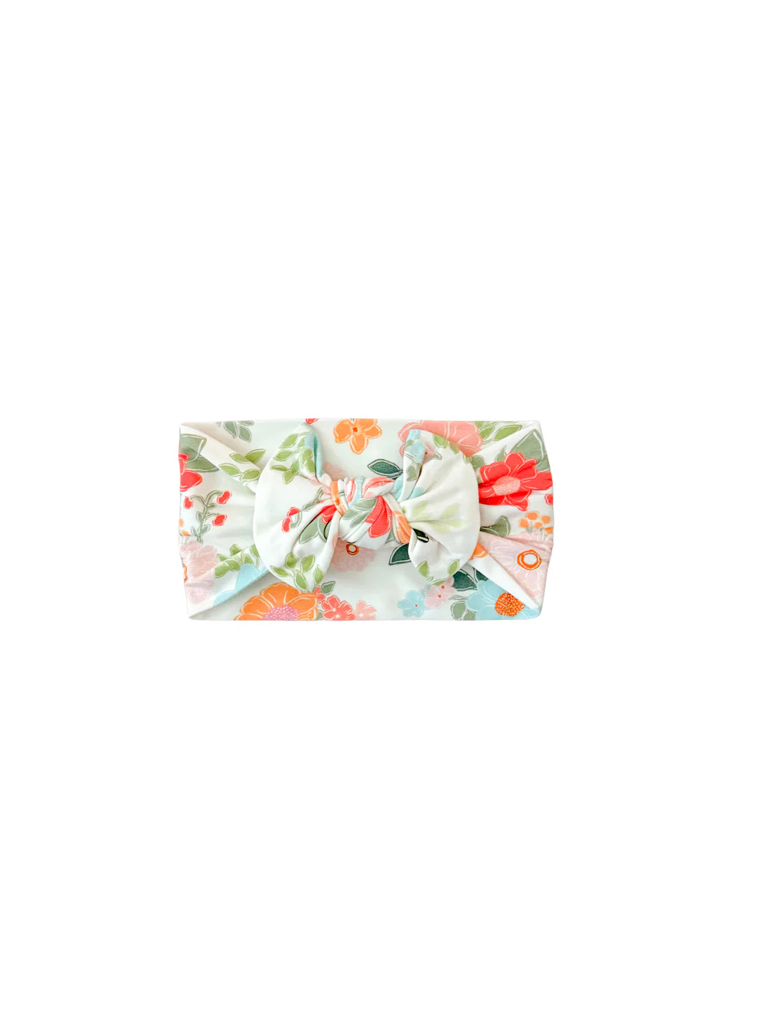 Floral headband on a white background