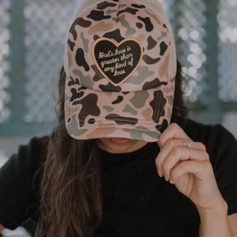 Camo God's love is greater than any kind of love