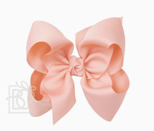 light coral bow on clip