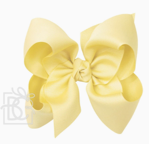 light yellow bow on clip