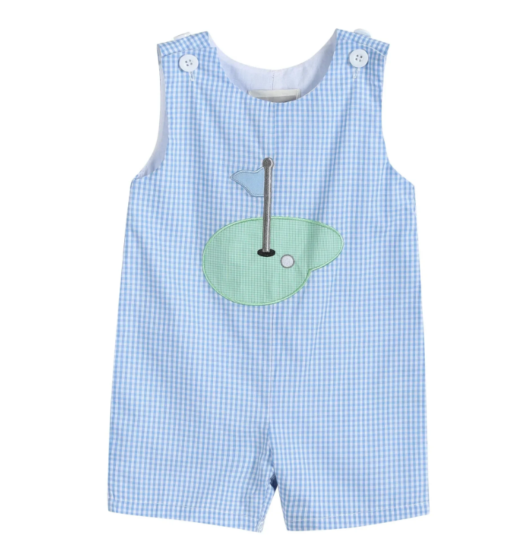 Blue Gingham Golf Hole Shortall