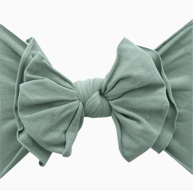 Sage Fab-Bow-Lous® Soft Nylon Bow Headband