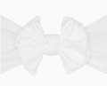 White Fab-Bow-Lous® Soft Nylon Bow Headband