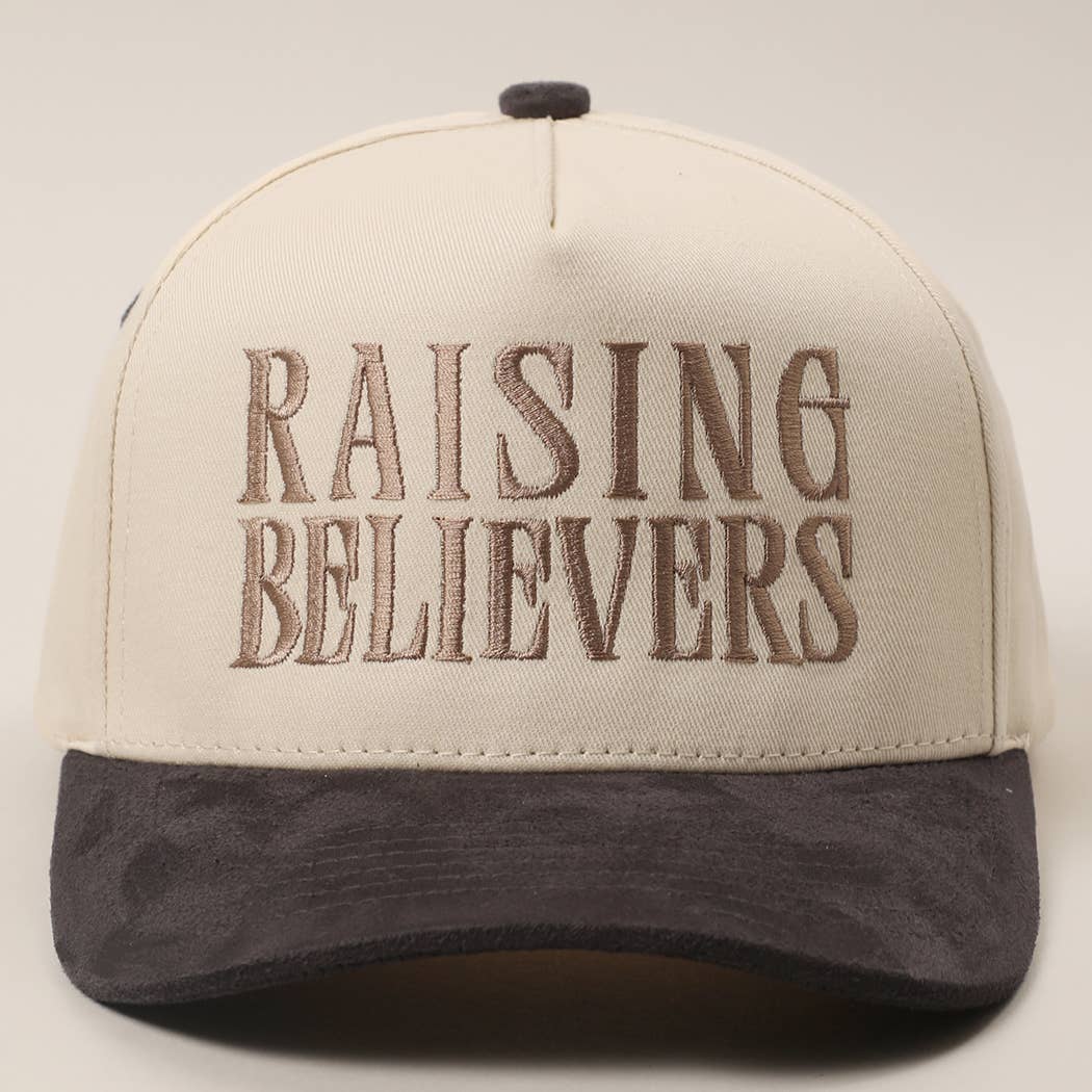 Raising Believers Suede Two-Tone Trucker Hat
